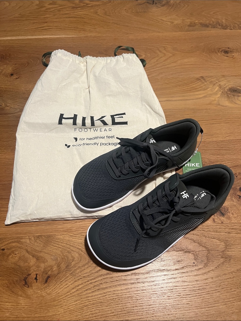 Hike Footwear HF Stride Shoes Women 7.5 Dark Gray White Barefoot Minimalist